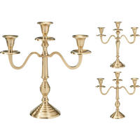 STOJAN NA SVÍČKY  kov - vícebarevná, Basics, kov (29/10/30cm)