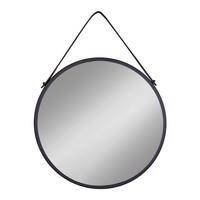 WANDSPIEGEL  - Schwarz, Design, Metall (60/60/2cm)