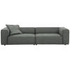 VIERSITZER-SOFA in Chenille Dunkelgrau  - Dunkelgrau/Schwarz, Design, Kunststoff/Textil (300/66/104cm) - W.Schillig