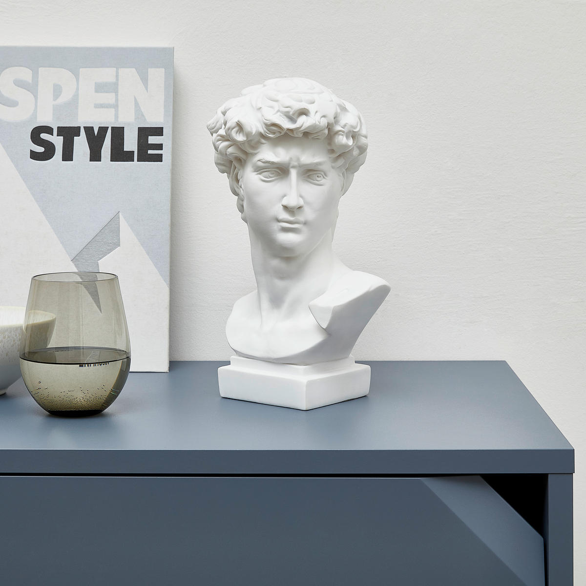 SKULPTUR - Weiß, LIFESTYLE, Kunststoff (18/30/16cm) - Ambia Home