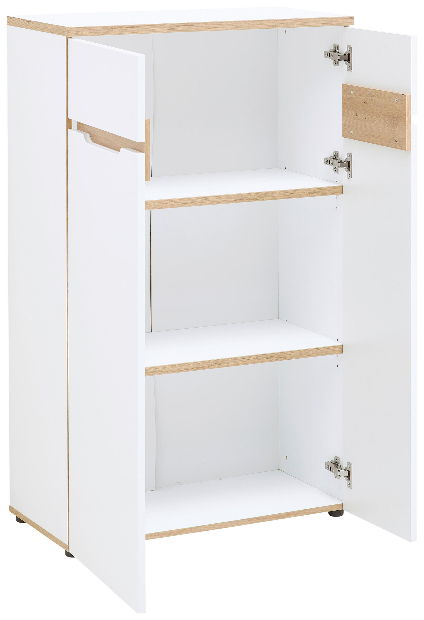 AKTENSCHRANK 75/122/38 cm  - Weiss/Eiche Artisan, Konventionell, Holzwerkstoff (75/122/38cm) - MID.YOU