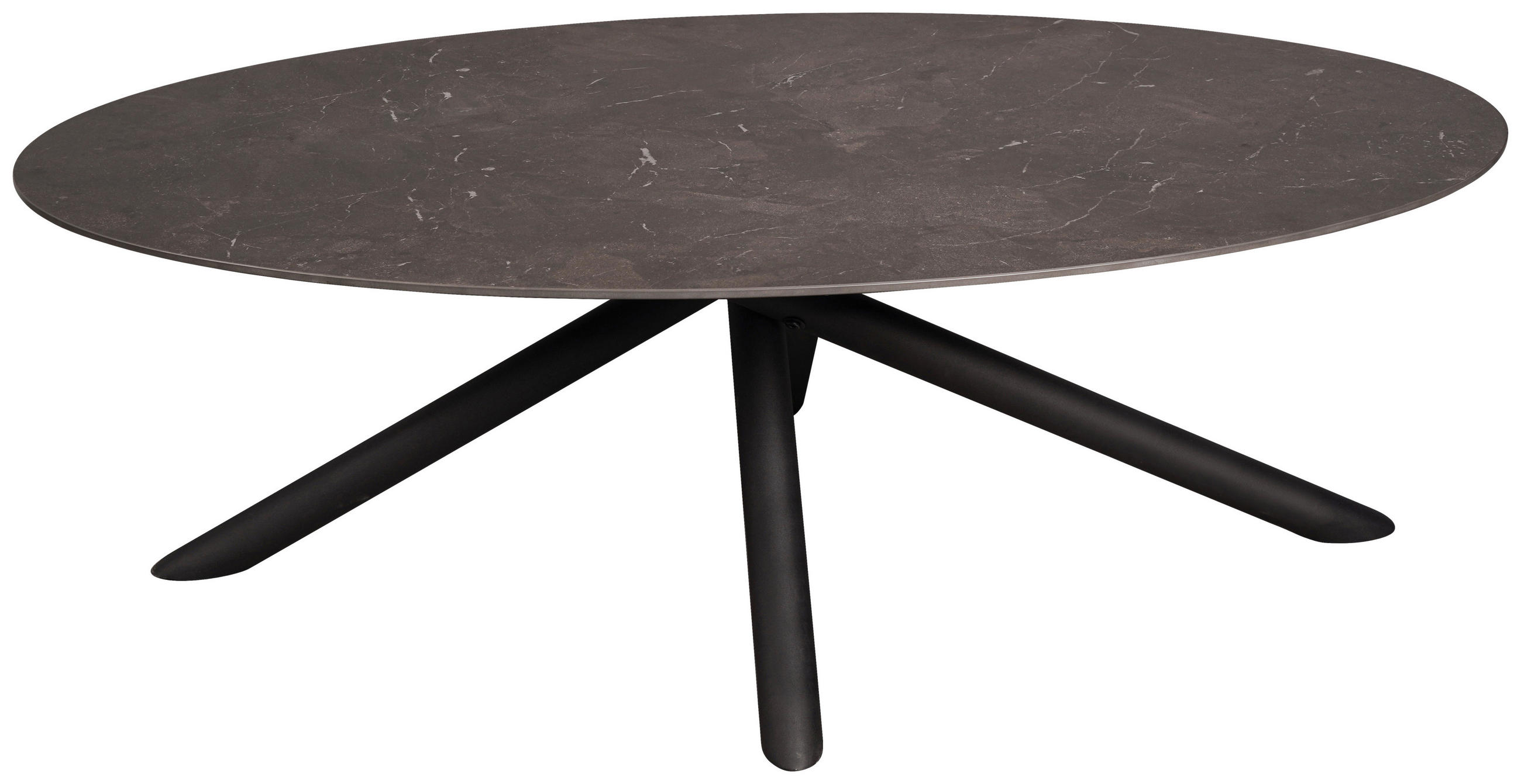 MĂSUțĂ DE CAFEA metal, ceramică 130/75/42 cm   - maro închis/negru, Design, ceramică/metal (130/75/42cm) - Novel