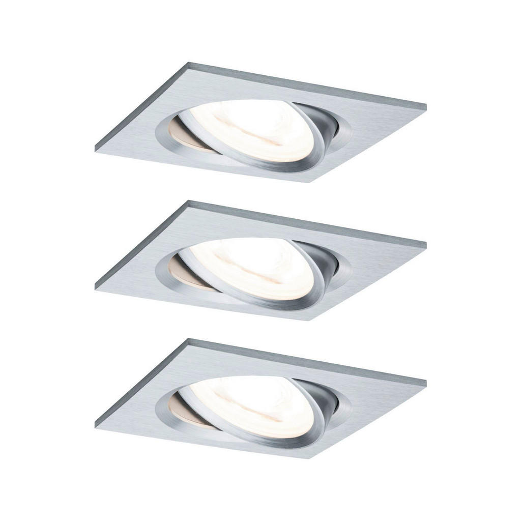 LED-Deckenleuchte 3er-Set L: 8,4 cm, Rechteckig