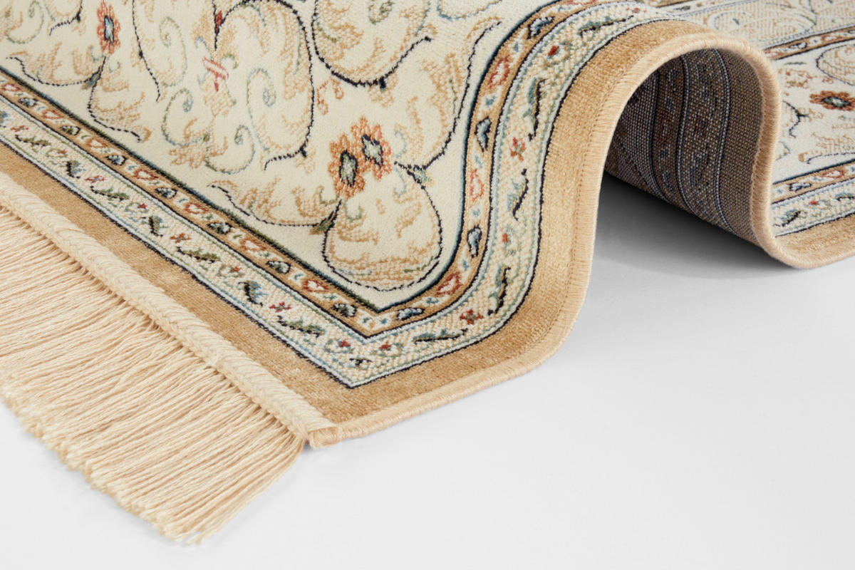VINTAGE-TEPPICH 95/140 cm Naveh Creme, Beige  - Beige/Creme, Basics, Textil (95/140cm) - Novel