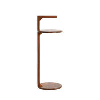 BEISTELLTISCH 26/26/77 cm DELMINO Akazie Braun rund  - Braun, Trend, Holz (26/26/77cm) - Light & Living