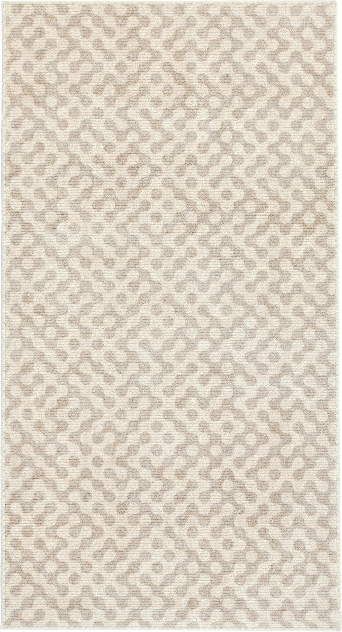 TUFTTEPPICH 80/150 cm MESIO HARAL, waschbar Creme, Taupe rechteckig  - Taupe/Creme, Design, Kunststoff/Textil (80/150cm) - Lindorug