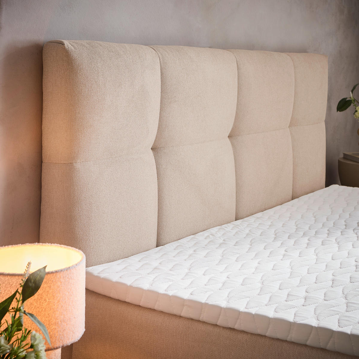 BOXBETT 140/200 cm  in Hellbraun  - Hellbraun, KONVENTIONELL, Textil (140/200cm) - Boxxx