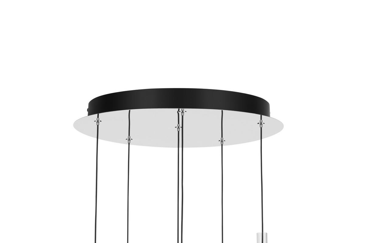 LED-HÄNGELEUCHTE Split 46/150 cm  - Klar/Chromfarben, Design, Glas/Kunststoff (46/150cm) - Dieter Knoll