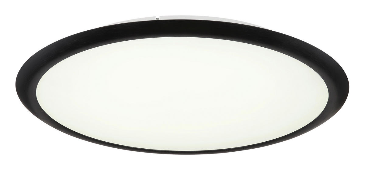 LED-DECKENLEUCHTE  50,8/5 cm    - Opal/Grau, Konventionell, Kunststoff/Metall (50,8/5cm) - Globo