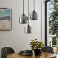HÄNGELEUCHTE  33/150 cm    - Dunkelgrau, Design, Glas/Metall (33/150cm) - Dieter Knoll