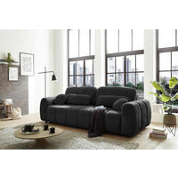 SCHLAFSOFA Webstoff Schwarz  - Schwarz, Design, Kunststoff/Textil (256/76/112cm) - MID.YOU