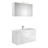 BADEZIMMER  in 100 cm  - Weiss, Konventionell, Glas/Keramik (100cm) - Xora