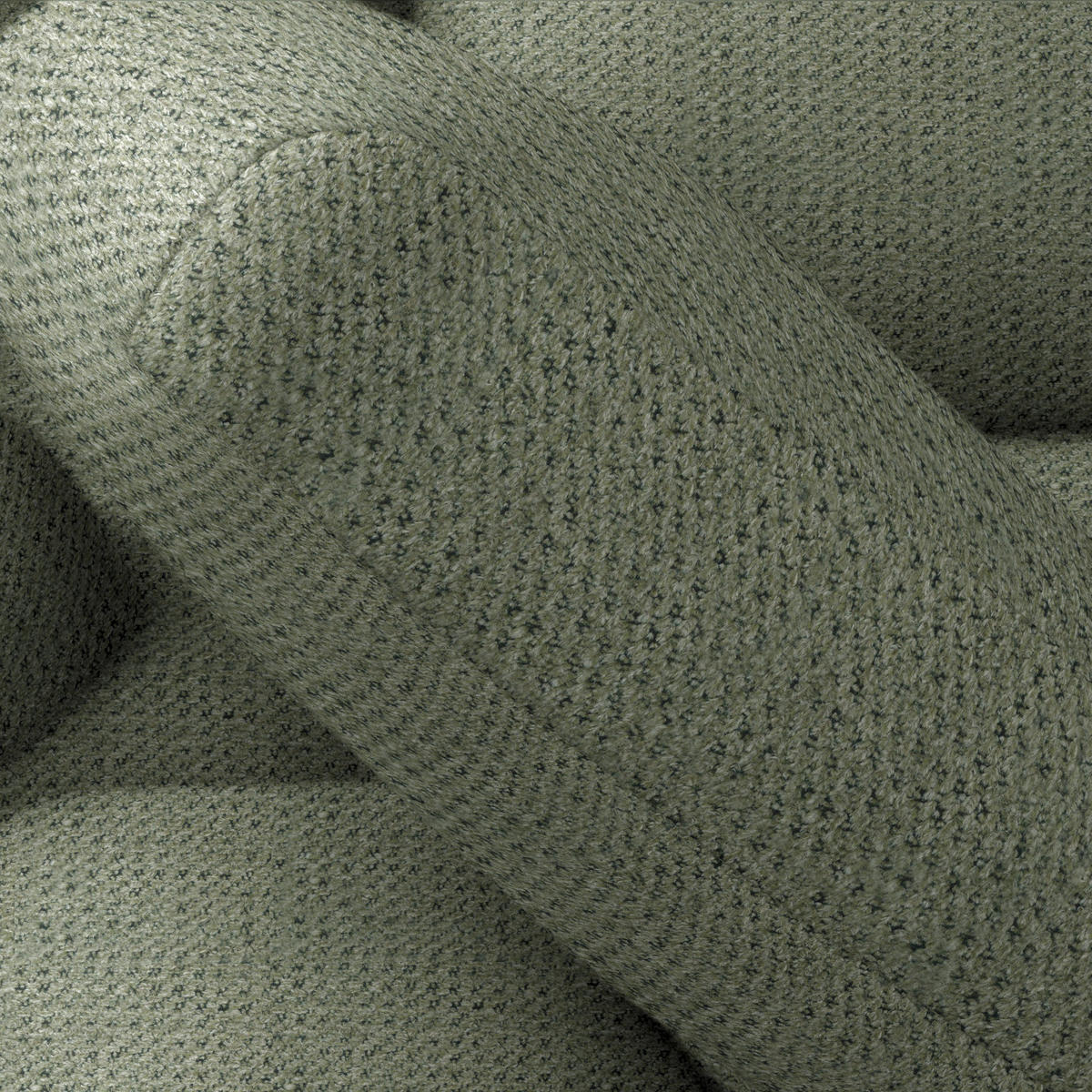ECKSOFA Struktur Grün  - Schwarz/Grün, Design, Textil/Metall (270/292cm) - Stylife