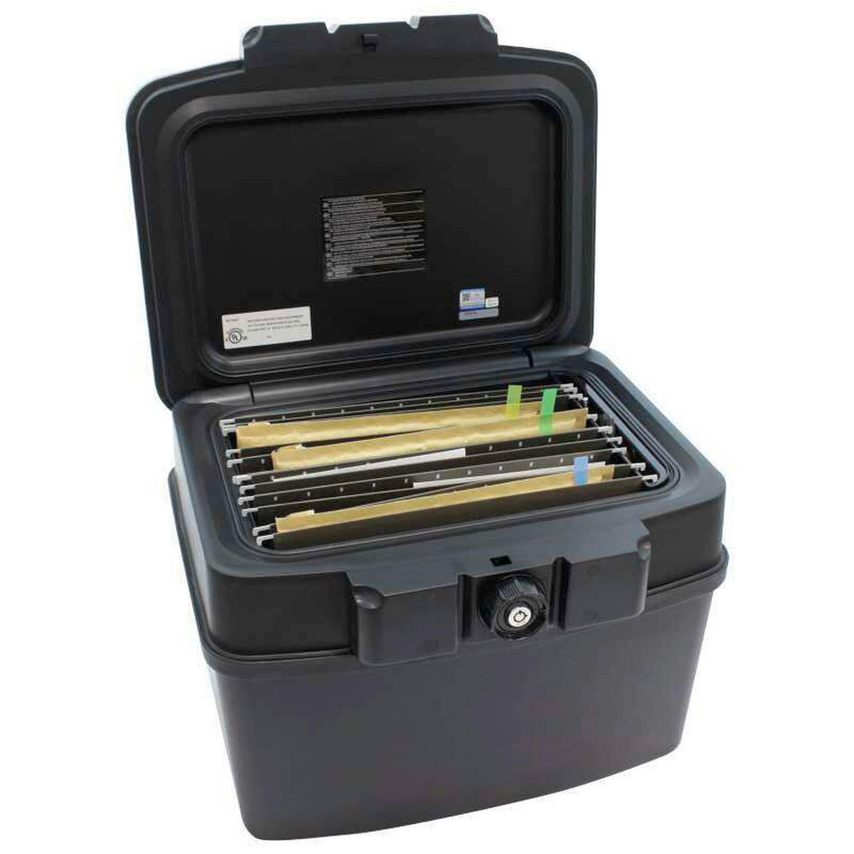 BRANDSCHUTZTRESOR - Schwarz, KONVENTIONELL, Kunststoff (44/34/37cm) - ROTTNER