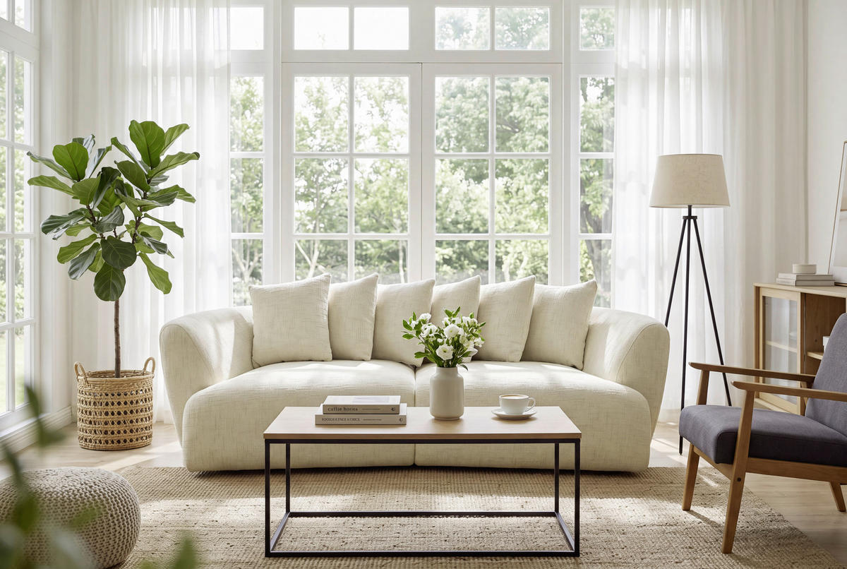 LOUNGESOFA 240/79/118 cm  - Beige, Design, Textil (240/79/118cm) - Carryhome