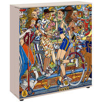 CIPELARNIK  višebojna  pločasti materijal     - višebojna/crna, Dizajnerski, pločasti materijal/plastika (100/110/34cm) - MID.YOU