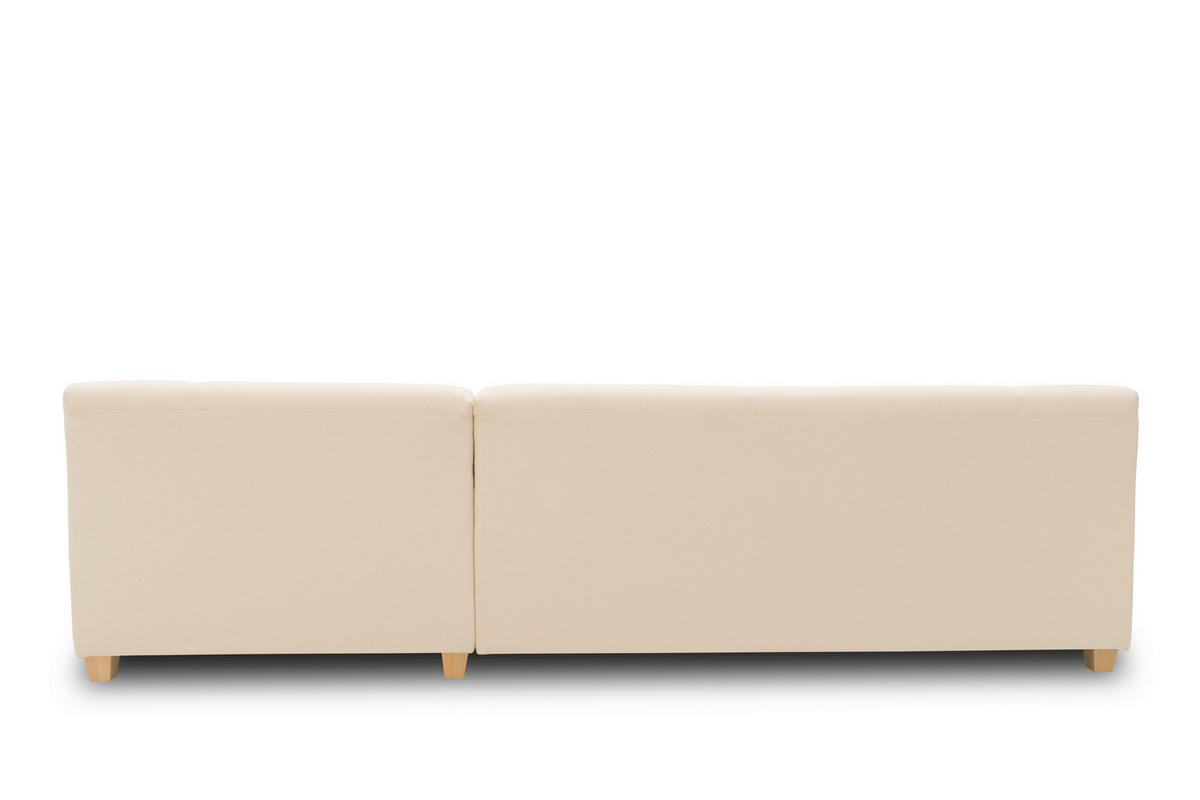 ECKSCHLAFSOFA TINOS Beige Webstoff  - Beige, Basics, Textil (273/157cm) - MID.YOU