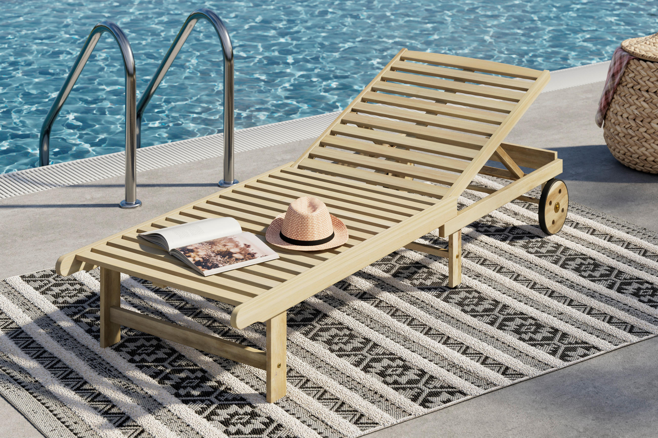 Ambia Garden ZÁHRADNÉ LEŽADLO drevo