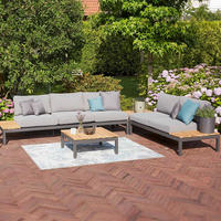 LOUNGESOFA  - Anthrazit/Grau, MODERN, Holz/Textil (172/70/84cm) - Siena Garden
