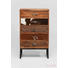 HIGHBOARD Sheesham lackiert Braun - Braun, Design, Holz/Textil (53/91/33cm) - KARE-Design