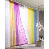 PERDEA CU BRIDE transparent  - portocaliu, Basics, textil (140/245cm) - Boxxx