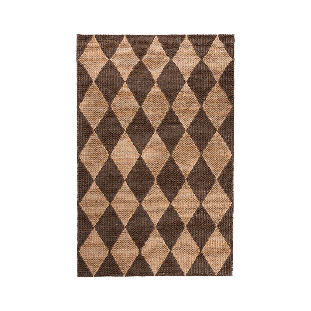 Flair Rugs RUČNE TKANÝ KOBEREC, 120/170 cm tmavohnedá