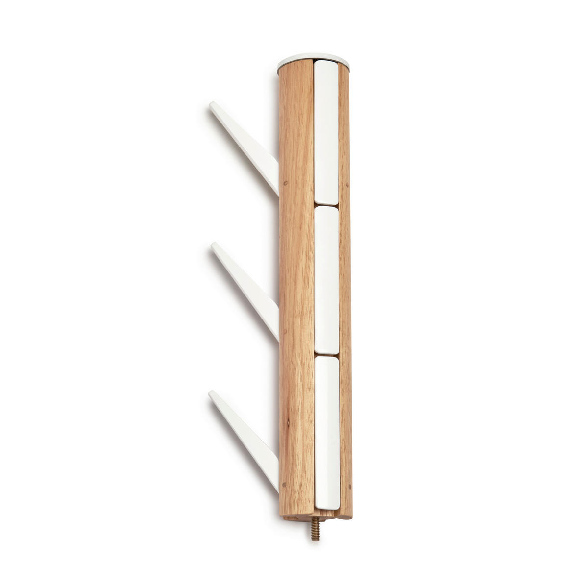 OBEŠALNIK ZA OBLAČILA - bela/naravne barve, Basics, les (40/168/40cm) - Umbra