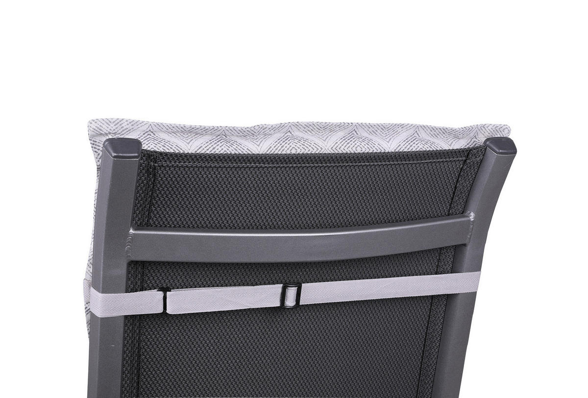 SESSELAUFLAGENSET in Grau Raute  - Grau, Basics, Textil (50/6/100cm)