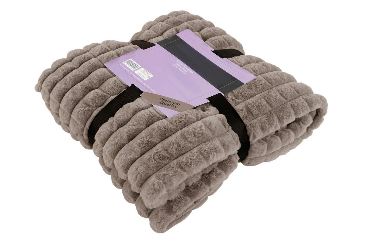 WOHNDECKE 150/200 cm  - Taupe, Basics, Textil (150/200cm) - Kayoom