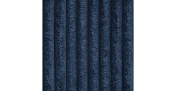 BIGSOFA in Cord Dunkelblau - Schwarz/Dunkelblau, MODERN, Kunststoff/Textil (230/85/190cm) - Carryhome