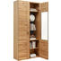 VITRINE in Holz, Holzwerkstoff - Eichefarben/Dunkelbraun, KONVENTIONELL, Glas/Holz (89/205,1/37,7cm) - Voleo VITRINE in Holz, Holzwerkstoff - Eichefarben/Dunkelbraun, KONVENTIONELL, Glas/Holz (89/205,1/37,7cm) - Voleo
