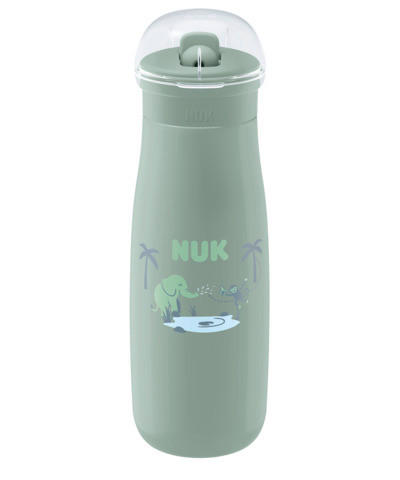KINDERTRINKFLASCHE NUK FC Trinkflasche Flip-Strohhalm 450ml  - Mintgrün, Basics, Kunststoff (450ml) - NUK