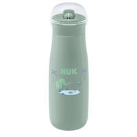 KINDERTRINKFLASCHE NUK FC Trinkflasche Flip-Strohhalm 450ml  - Mintgrün, Basics, Kunststoff (450ml) - NUK