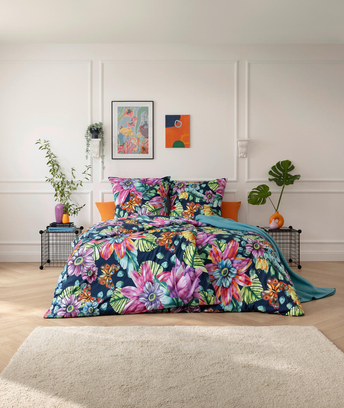 BETTWÄSCHE Atelier Interlock-Jersey 135/200 cm  - Blau, Design, Textil (135/200cm) - Estella