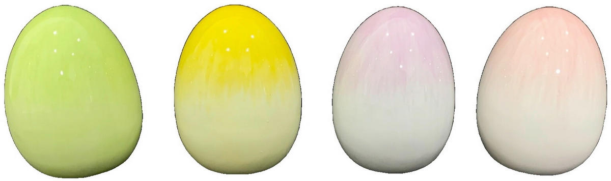 DÍSZTOJÁS - lila/sárga, Lifestyle, kerámia (5,5/7,5cm)