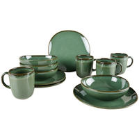 FRÜHSTÜCKSSERVICE Lave vert 12-teilig  - Dunkelgrün, Basics, Keramik (34.5/19.4/32,null) - Villeroy & Boch
