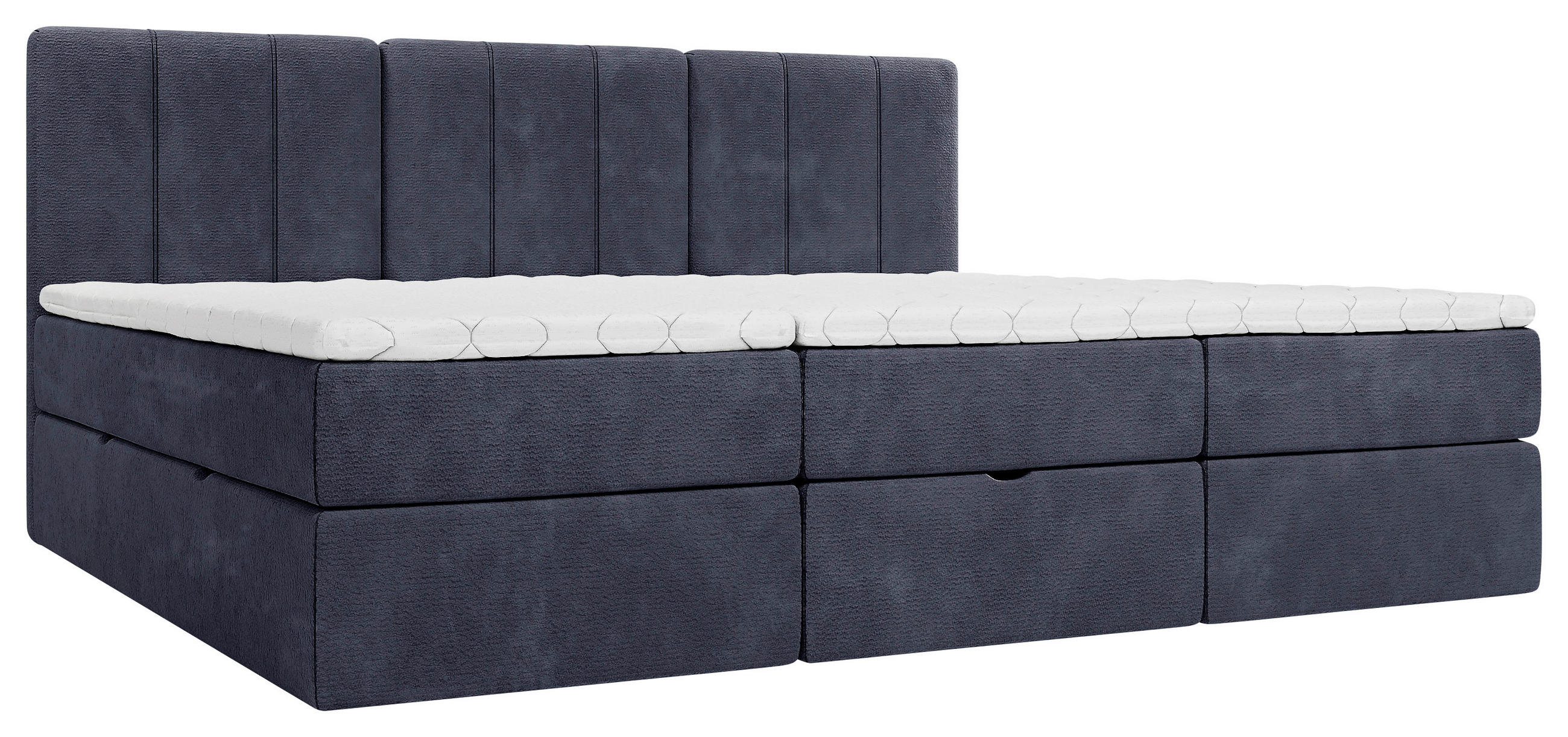 FAMILIENBETT - Schwarz/Dunkelblau, Design, Holzwerkstoff/Kunststoff (270/200cm) - Esposa