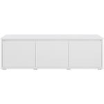 GARDEROBENBANK Weiß  - Silberfarben/Weiß, KONVENTIONELL (145,1/50,1/33,8cm) - Xora