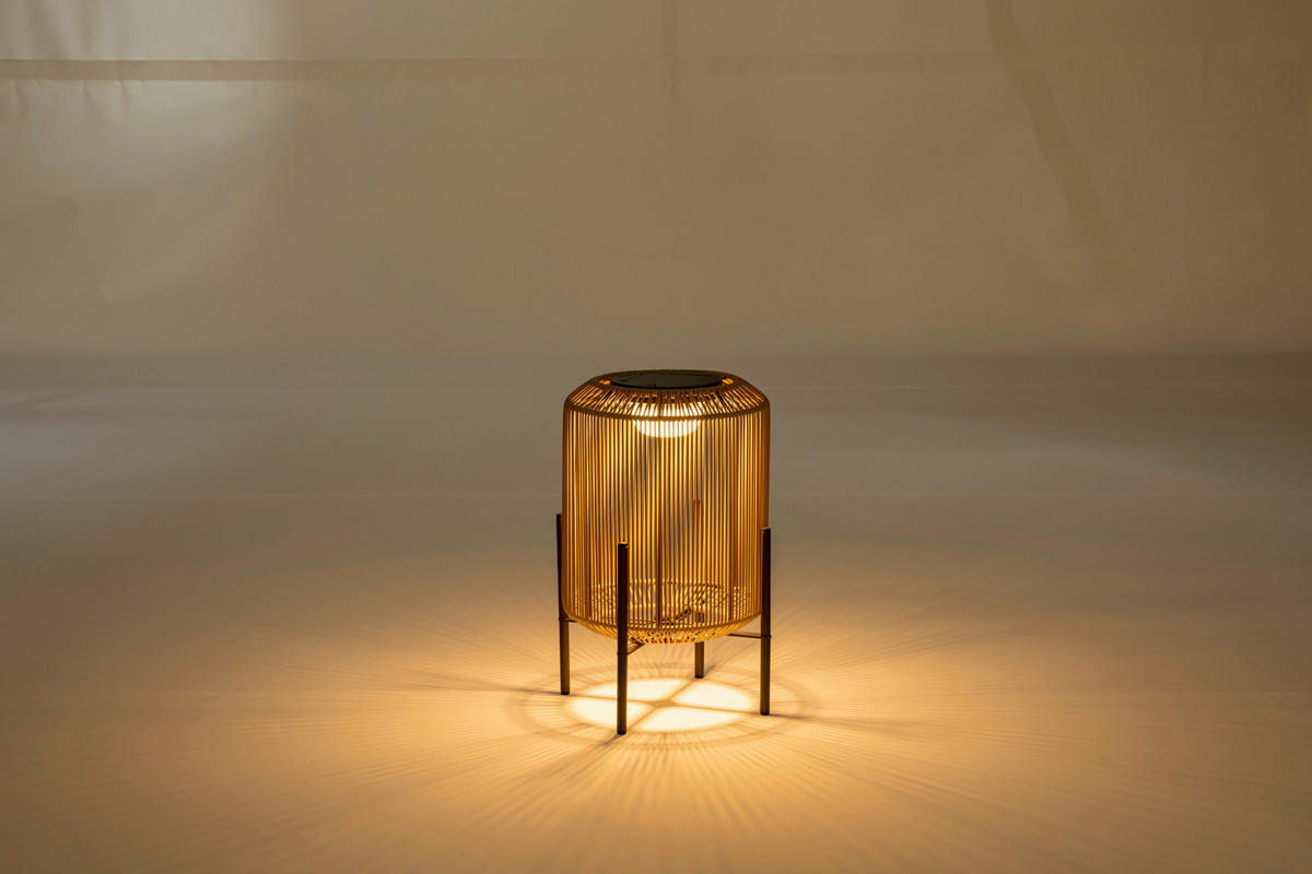 SOLARLEUCHTE  - Naturfarben, Design, Kunststoff/Metall (30/43/30cm) - Ambia Garden