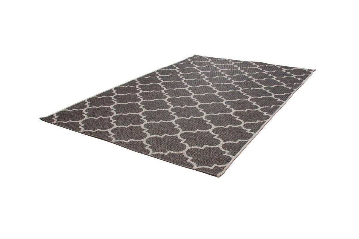 FLACHWEBETEPPICH 160/230 cm Indonesia - Batu Grau Grau  - Grau, KONVENTIONELL, Textil (160/230cm)