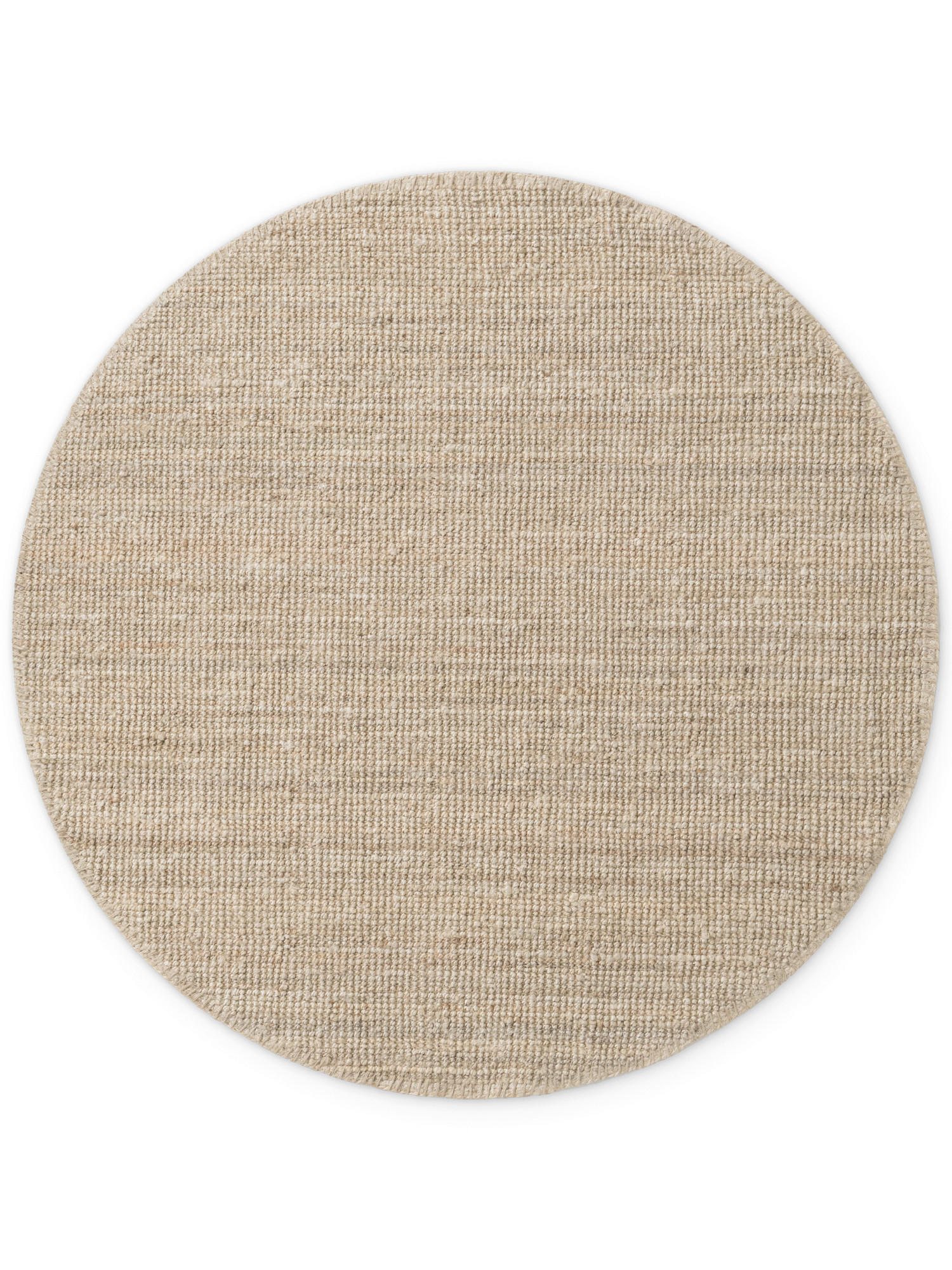 JUTETEPPICH Wohnzimmer 200 cm Jaipur Champagner rund  - Champagner, Basics, Textil (200cm) - Hanse Home