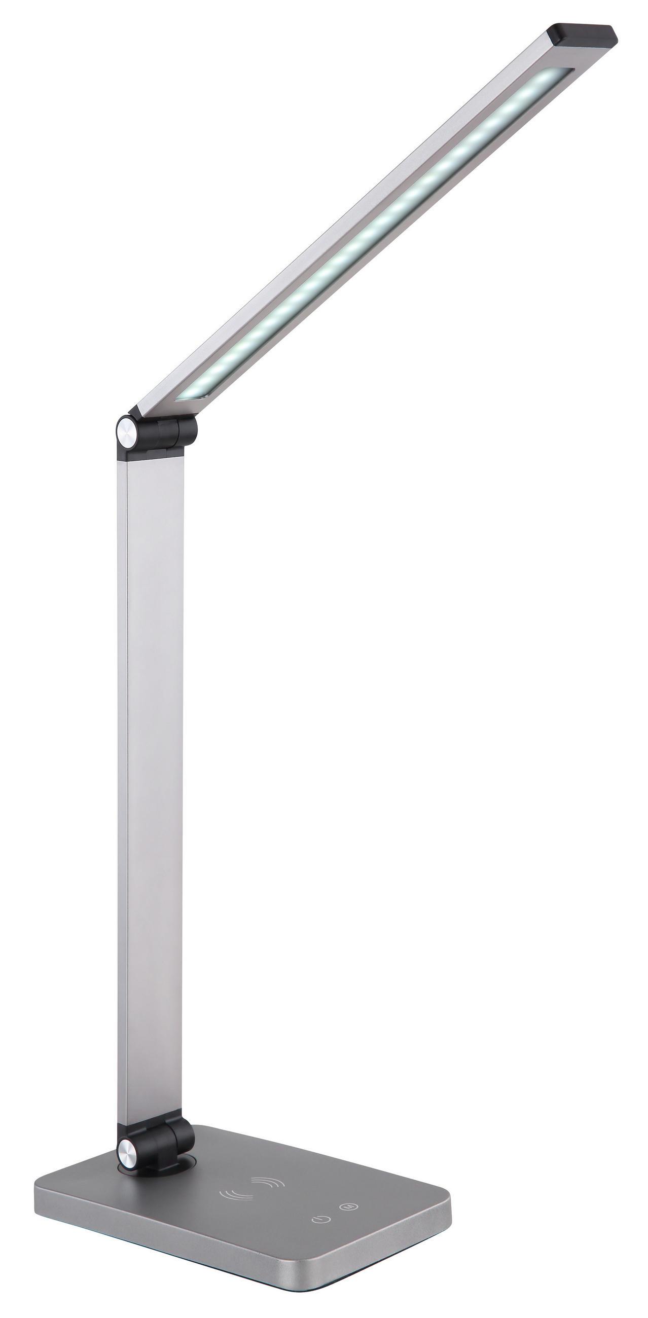 LAMPĂ DE BIROU CU LED - opal/gri, Basics, plastic/metal (47/67/11cm) - Novel