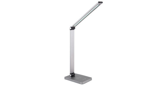 LED-SCHREIBTISCHLEUCHTE 47/67/11 cm - Opal/Grau, Basics, Kunststoff/Metall (47/67/11cm) - Novel