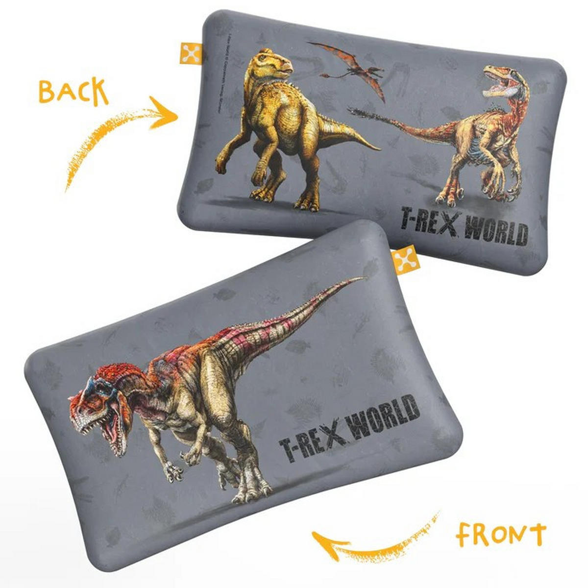 NACKENKISSENBEZUG KIDS COMFORT  - Hellbraun/Grau, Basics, Textil (50/32cm) - Smartsleep