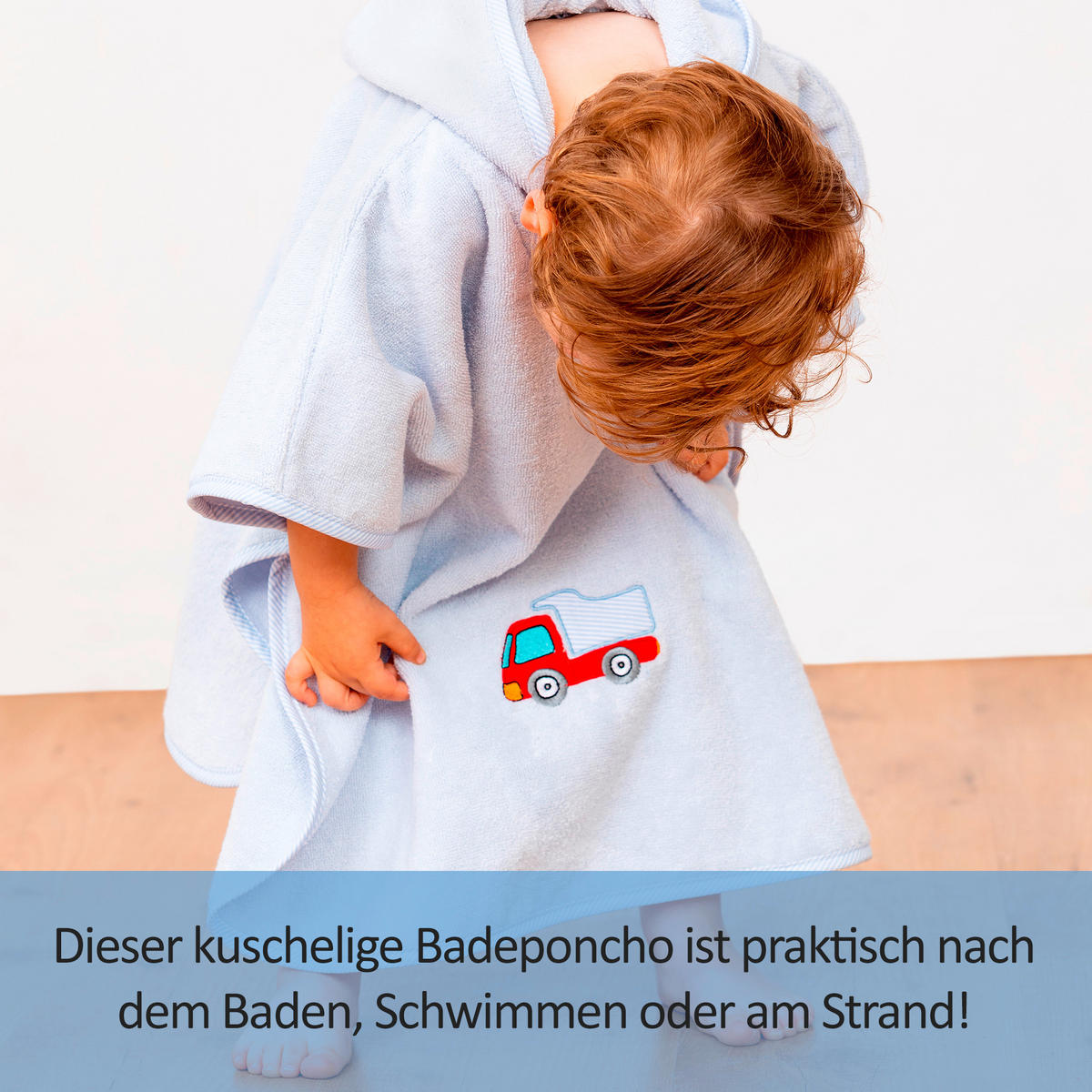 KAPUZENBADETUCH    - Hellblau, Basics, Textil (70/55cm)