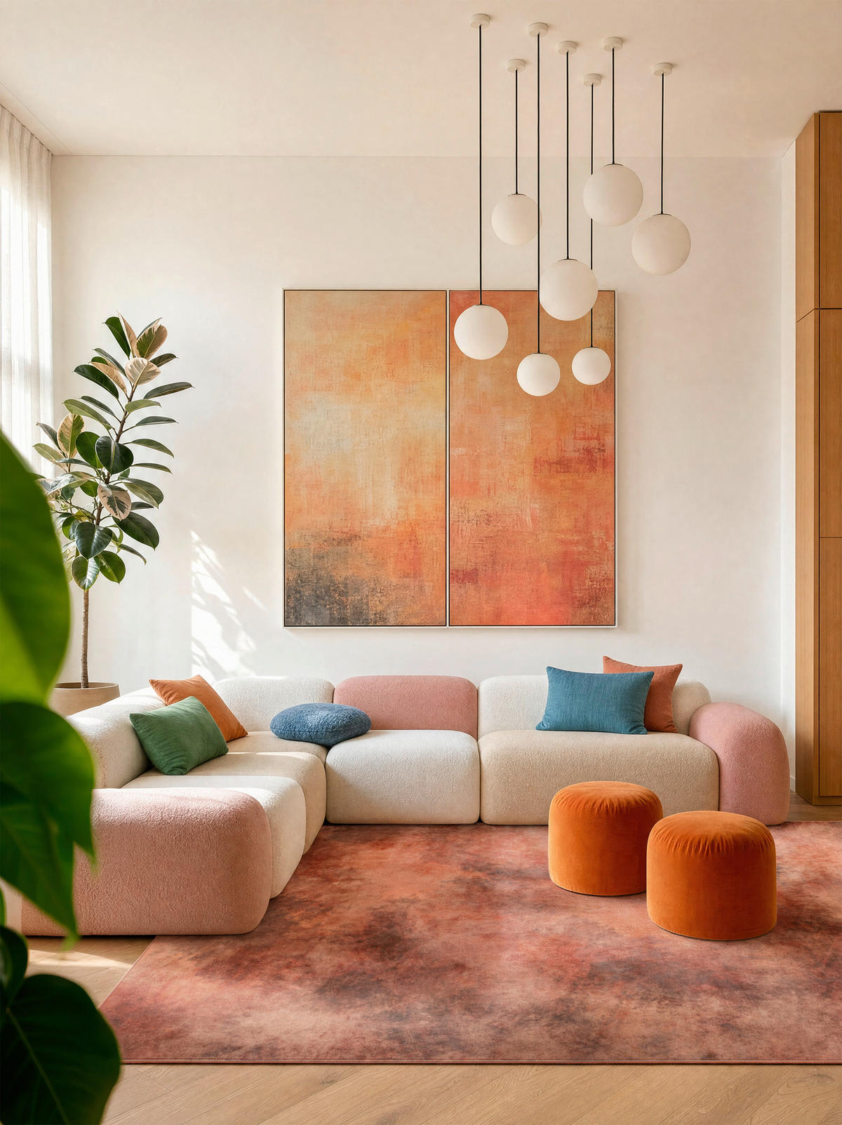 VINTAGE-TEPPICH Cortea Onirah 240/340 cm  in Terracotta, Rotbraun, Roségold  - Rotbraun/Roségold, Design, Kunststoff/Textil (240/340cm) - Lindorug