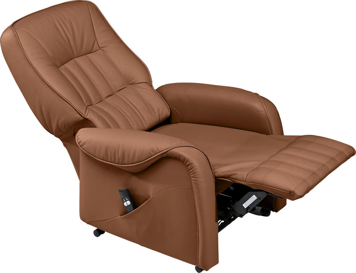 FERNSEHSESSEL in Braun  - Schwarz/Braun, KONVENTIONELL, Leder (78/107/93cm) - Himolla