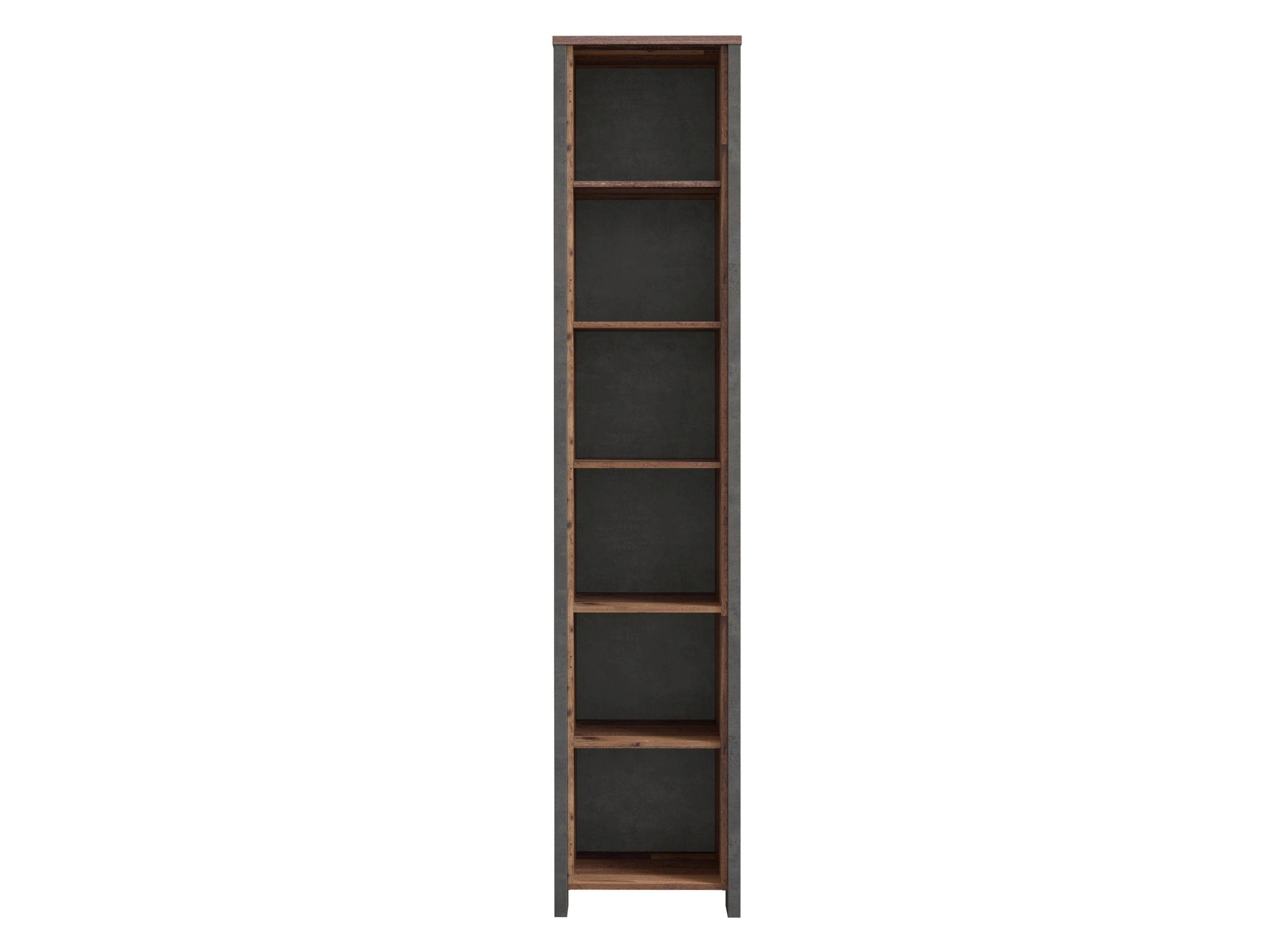 REGAL Braun, Dunkelgrau - Dunkelgrau/Braun, KONVENTIONELL, Holzwerkstoff/Kunststoff (46/221/42cm) - MID.YOU