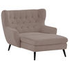 XXL-SESSEL Cord Taupe    - Taupe/Schwarz, Design, Holz/Textil (120/101/165cm) - Stylife