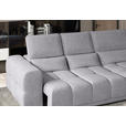 ECKSOFA Grau Chenille  - Schwarz/Grau, KONVENTIONELL, Kunststoff/Textil (290/203cm) - Carryhome